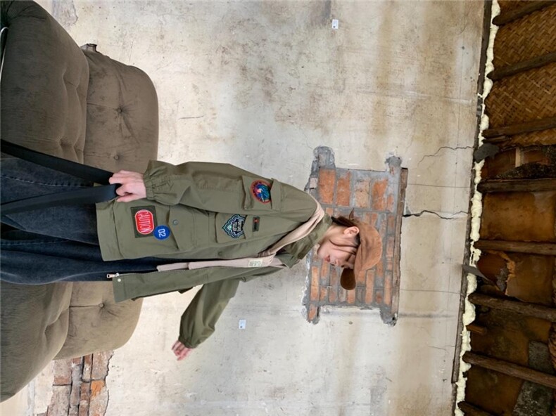 欧版休闲风衣，女装风衣，怪怪树