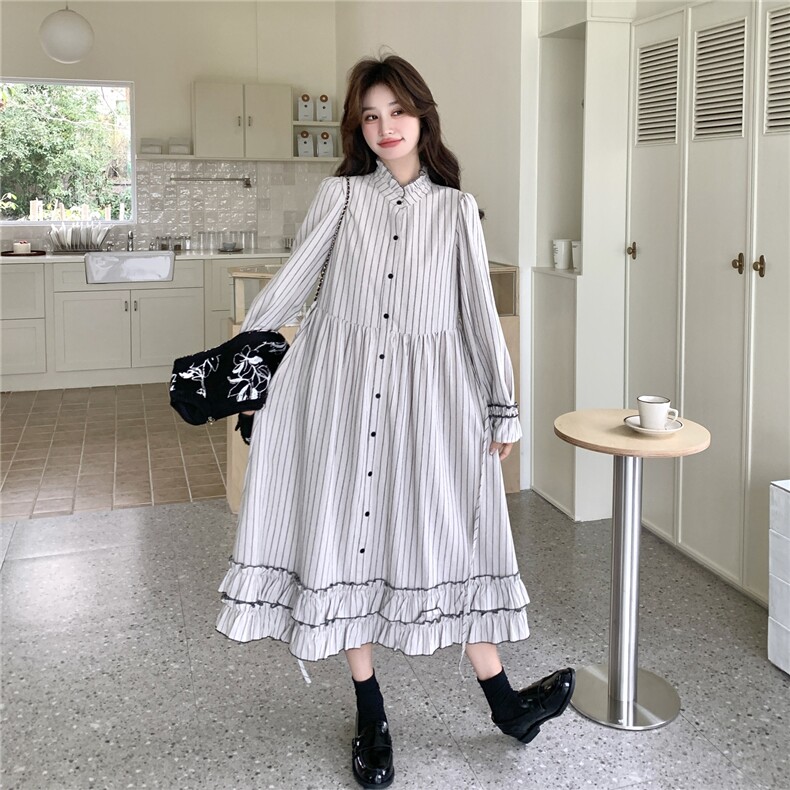 现货春季新款刺绣马甲条纹连衣裙套装26158P175K268,女装套装/套裙,2D035