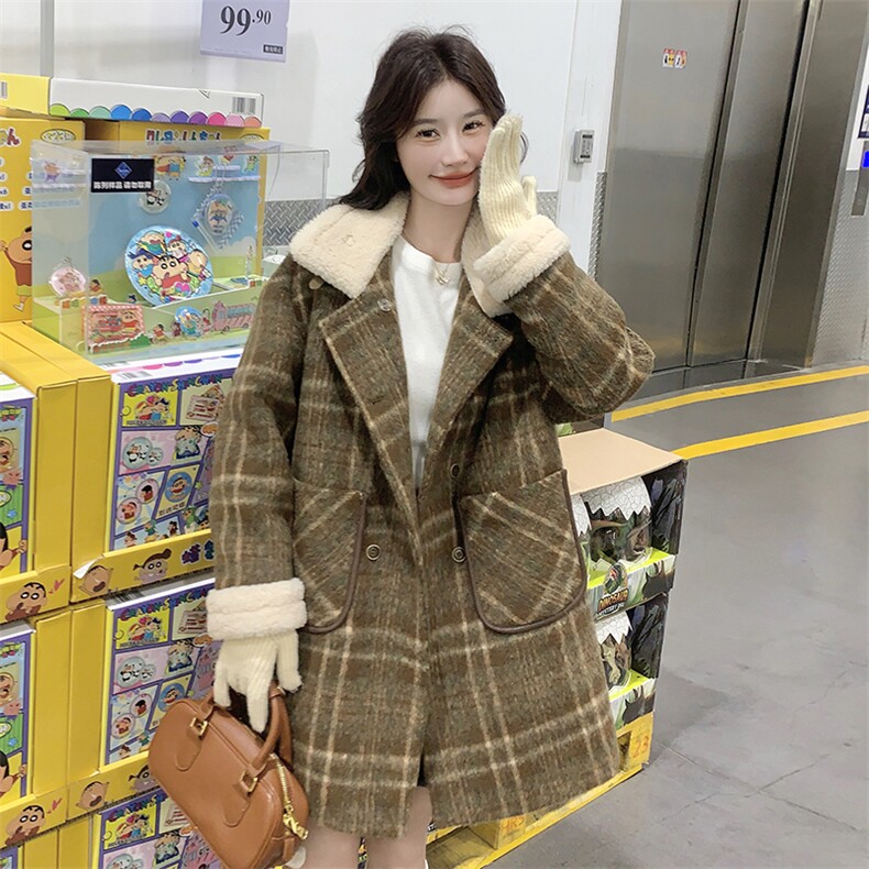 2025冬季新款呢大衣中长款羽绒服203-8835-P285-K368,女装羽绒服,帛锦泉