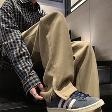 冬季新品毛呢拉链开衩休闲裤大码M~5XLXZ604-KG70-P50控68，男装休闲裤，星座604