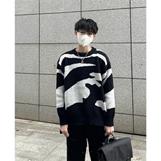 博主图cleanfit毛衣男宽松慵懒风高级感针织衫MY06-P6，男装针织衫/毛衣，星座1007（原301D）