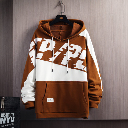 7XL-M加大码卫衣男2023秋季新款休闲连帽加肥加大码字母卫衣控88，男装卫衣，钱塘717(原712)