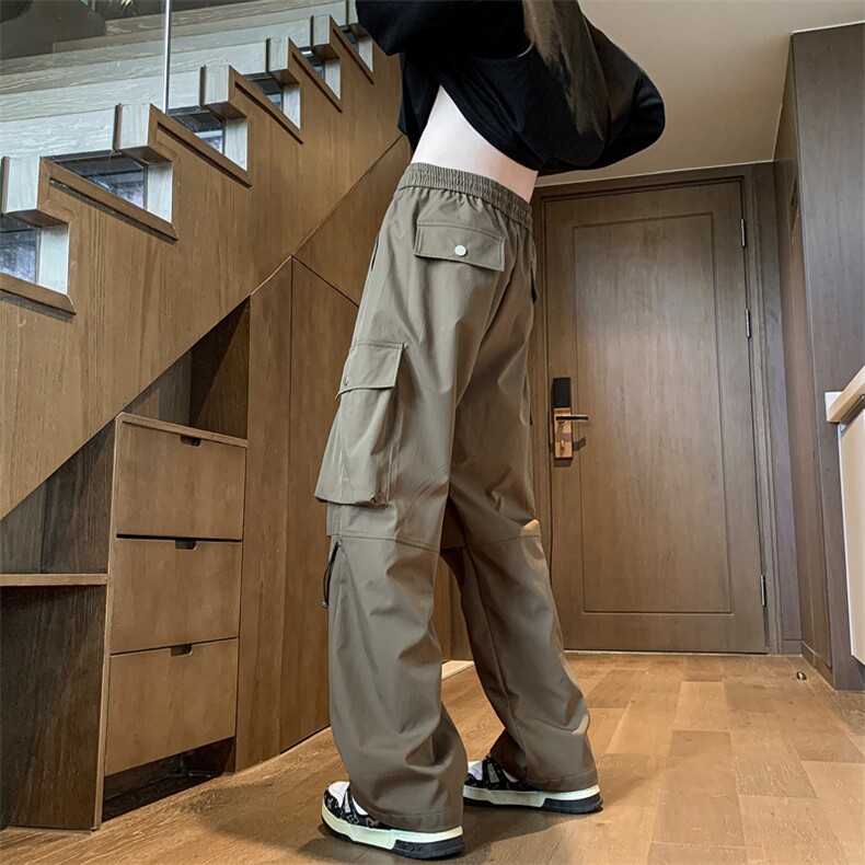 秋季新款美式高街工装裤男户外冲锋直筒运动休闲长裤2307特P39,男装工装外套,电商C305A