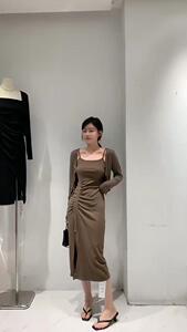 气质两件套连衣裙图片