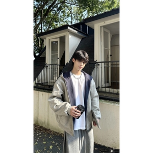 抖音得物高品质二开 26春装美式重磅宽松结构双面连帽卫衣外套W68图片