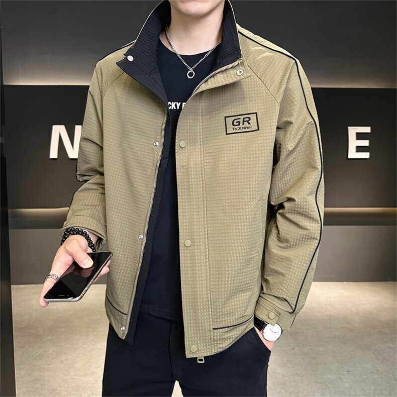 店主风2025秋季款夹克外套男士立领品质秋款C317-J6612-P115,男装夹克,电商C317