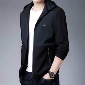 M2807钱塘2021-2春季男士连帽夹克商务高端男装P130控价不低238图片