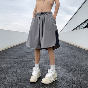 2025港风冰丝短裤男大码男士中码男潮流五分裤男DK8796P25控38图片