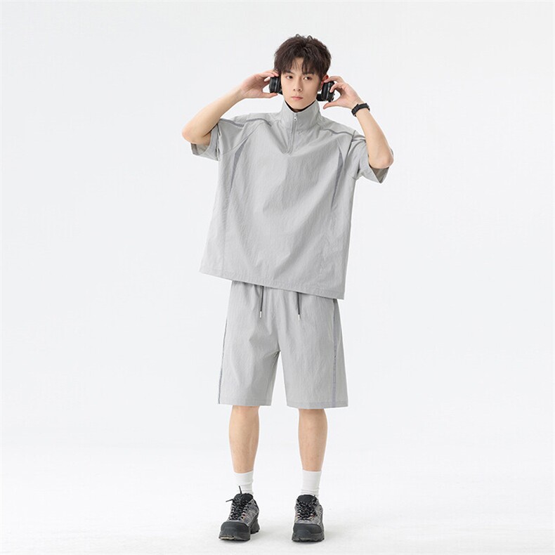 新款休闲短袖套装,男装休闲套装,星座1106-2（原1111B）