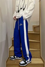 抖音品质2022春装男女情侣棋盘格休闲直筒裤B221-LK22003-P75控98，男装休闲裤，电商B221