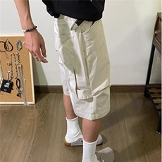 现货！机能风假两条机能六七分裤设计感小众休闲短裤RE150-P55，男装牛仔裤，星座1005-6