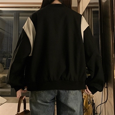 新中式外套春秋2025新款高级感独特超好看夹克水墨棒球服C710-85，男装夹克，星座911-2(原星座613-2）