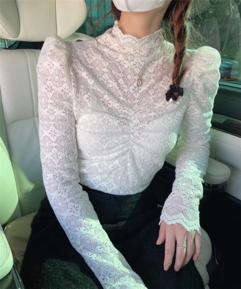 爆-磨毛系列-巨百搭-蕾丝打底衫，其它，新袖