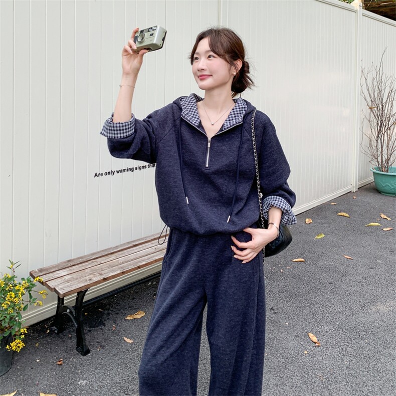 【26春新款】格子拼接两件套2D001-6761-P165-K268,女装套装/套裙,2D001