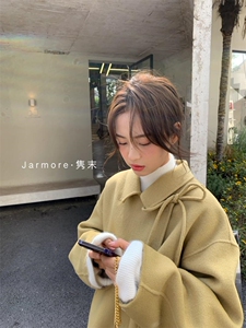 2021 Jarmore隽末双面羊绒大衣冬 设计师韩版显瘦大图片