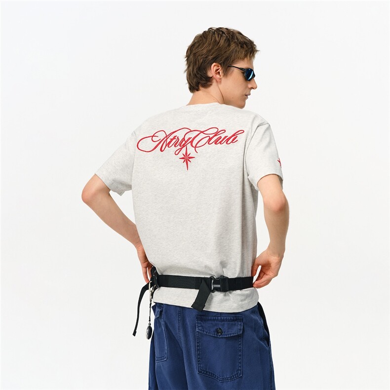 C316HXD16P38春夏新款短袖T恤刺绣字母个性tee潮，男装T恤，电商C316