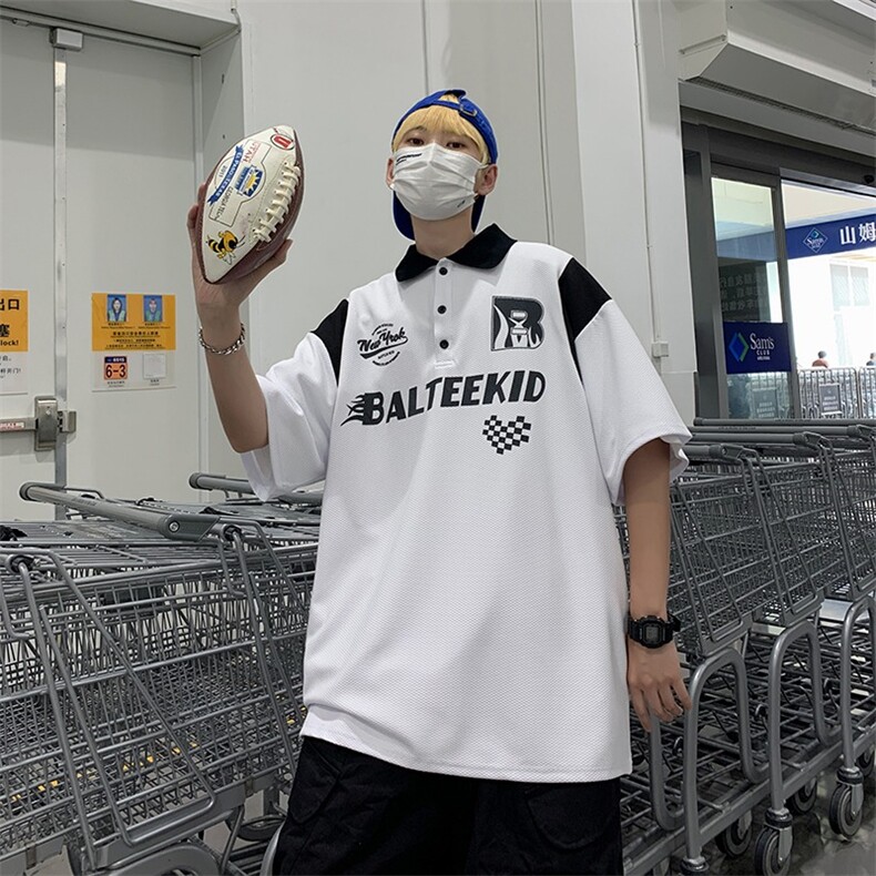 翻领短袖polo衫男潮牌夏季t恤韩版修身潮流新款百搭体恤上衣,男装T恤,星座1013