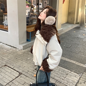 新款   美式复古派克服 加厚  短款皮毛一体p225-k328图片