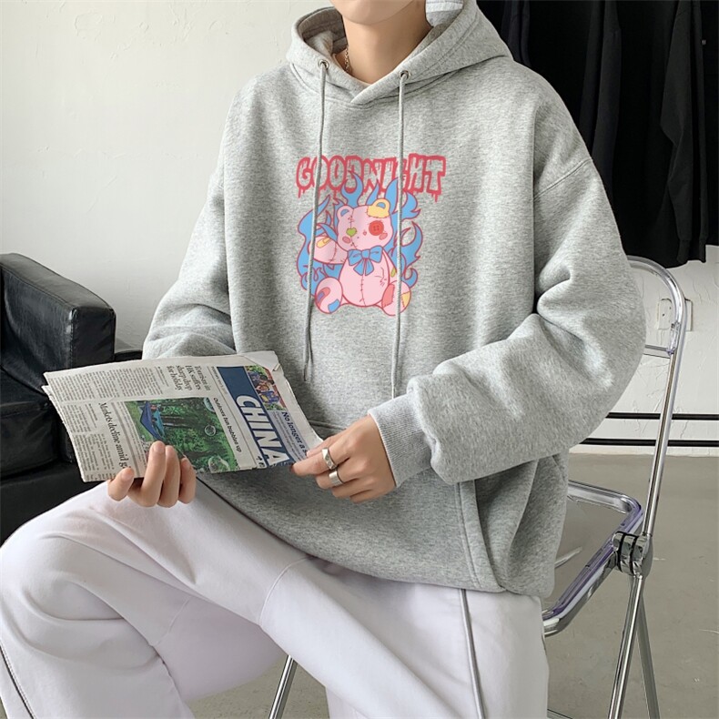 L2545P48秋季上新休闲连帽百搭韩潮外套卫衣男情侣装连帽卫衣,男装卫衣,星座510A-1