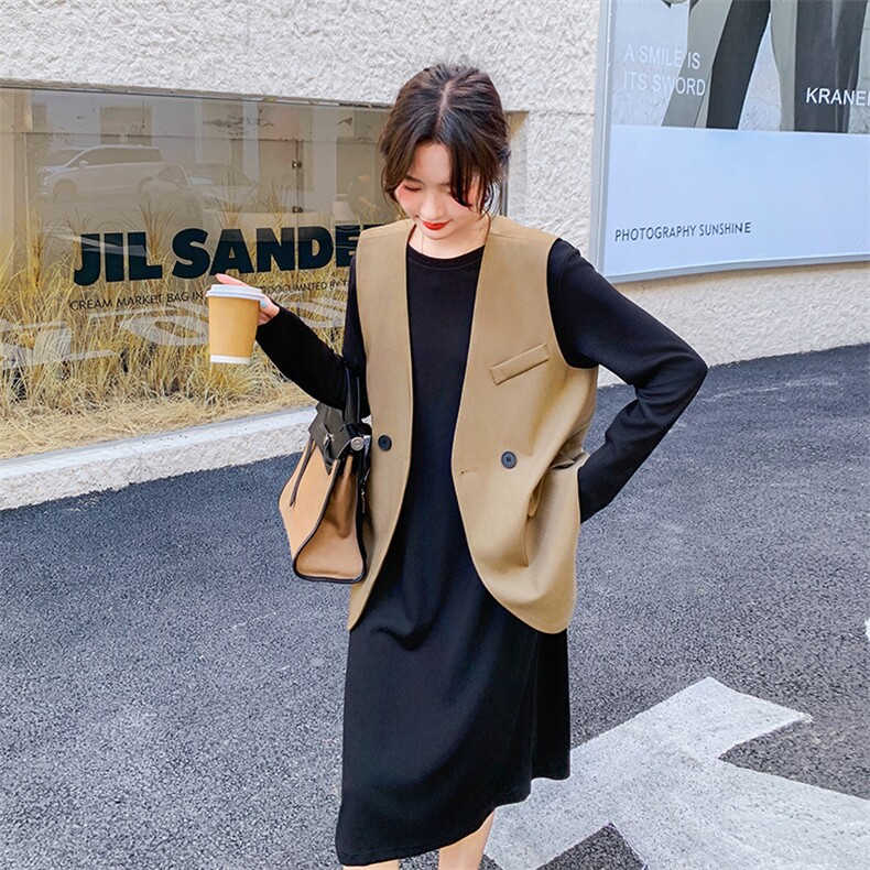 【新款】现货主推西装马甲配连衣裙99003款P155K218,女装套装/套裙,2C316