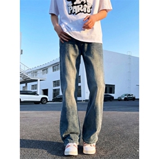 TP黑22其他32美式弹力微喇中高腰长裤2026合体修身微喇裤潮流长裤，男装休闲裤，星座302A-2