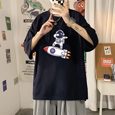Q11158-P30春夏季七分袖t恤男大码五分袖男短袖中袖，男装T恤，电商A040