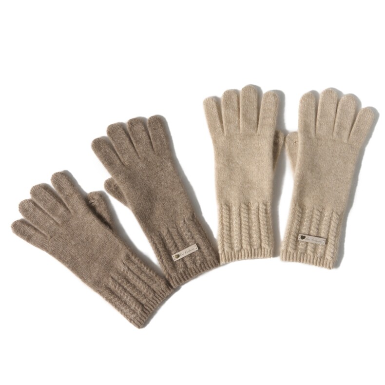 2025时尚百搭通勤简约休闲羊绒手套保暖，手套，百纳羊绒