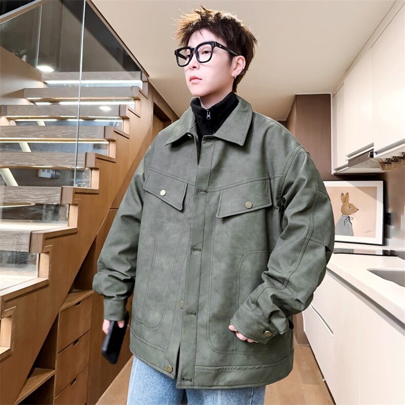三合一加绒加厚皮棉衣男冬季翻领棉服扣子棉袄A266-PYT0091-P135,男装棉衣,电商A266