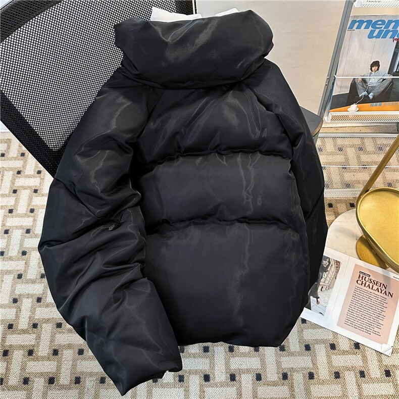 冬季PU皮拼接假两件棉衣男双层加厚宽松棉服外套M8023-P128,男装棉衣,星座1001-1