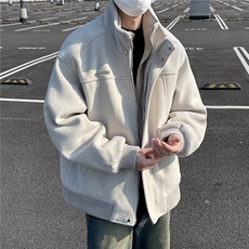假两件外套男冬季2024新款潮牌小众设计感美式夹克上衣W6323-P96，男装夹克，星座412-2