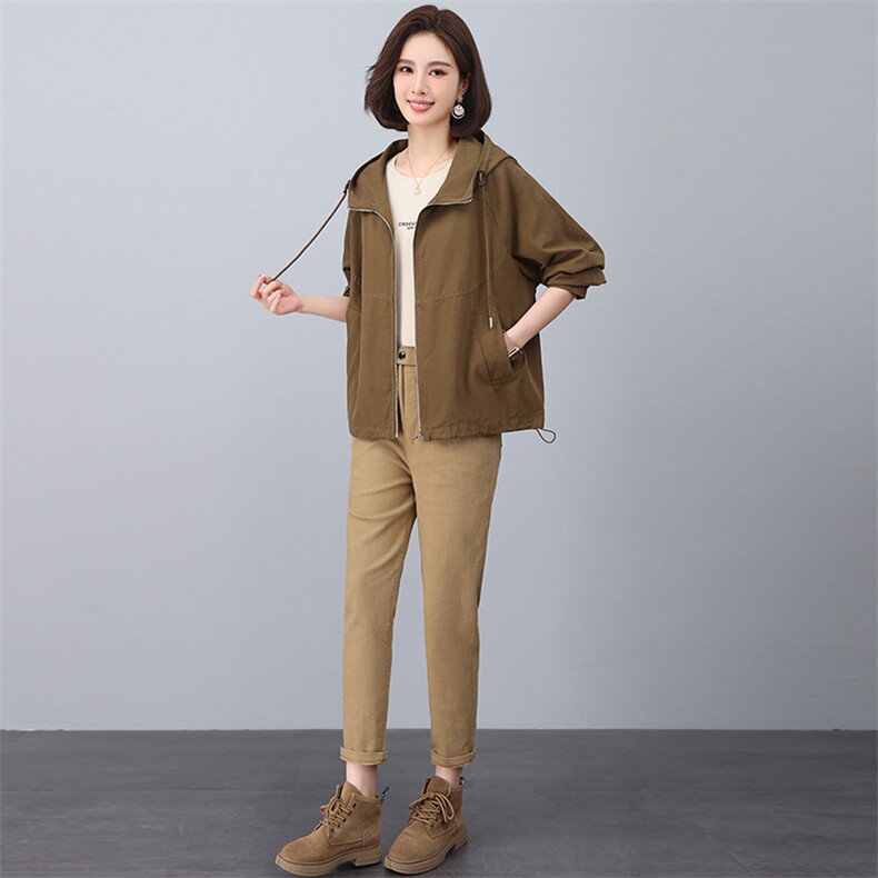 2023年秋季新款潮韩版女纯色宽松显瘦休闲两件套,女装套装/套裙,独衣靓