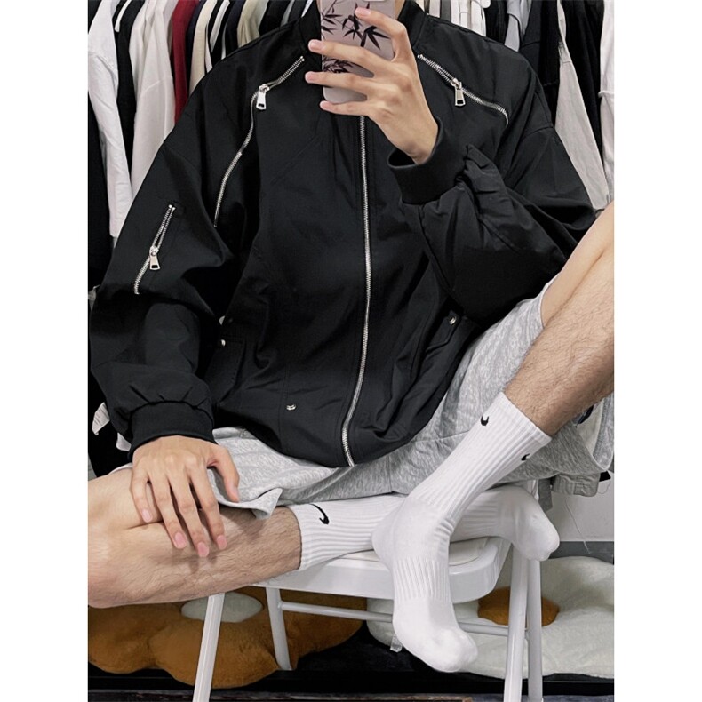 【有货】飞行员夹克男高级感痞帅春秋棒球服外套JK999CC-特P58,男装夹克,星座1007（原301D）