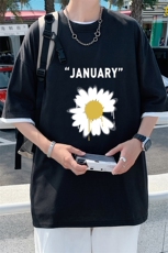 JT55073-P25假两件短袖t恤男大码胖子半袖体恤半截袖港风，男装T恤，电商A040