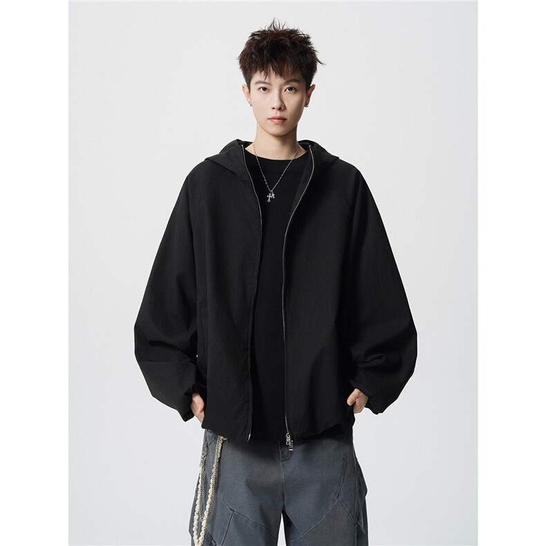 机能风连帽宽松冲锋衣夹克外套男女D309B-JK02-P85,男装夹克,电商D309B