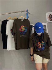 夏季新款图案大版T恤，女装T恤，JIAN.Z 简.站