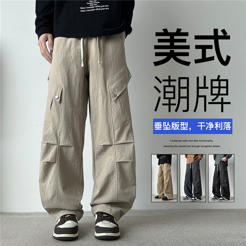 2026春季新款美式大口袋休闲工装裤K666112P38,男装工装外套,星座210-1