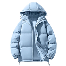 中性风秋冬新款棉衣外套纯色连帽面包服保暖加厚A436-1277-P60，男装棉衣，电商A436