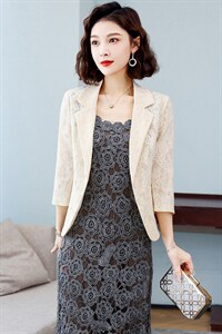 蕾丝小西装女短外套2024夏季新款韩版百搭披肩外搭配裙子上衣西服图片
