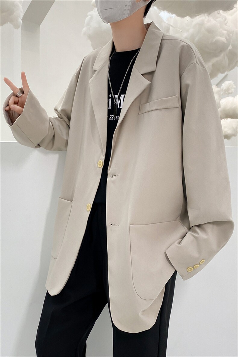 ins休闲西服男韩版潮流痞帅气小西装上衣港风潮牌单西外套dk,男装西服,星座505-2（原电商A260-1)