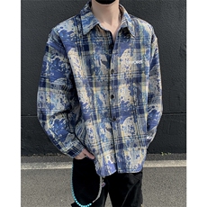 潮牌高街个性衬衫潮流宽松休闲上衣A086-CS2212-特批价30，男装衬衫，电商基地A086