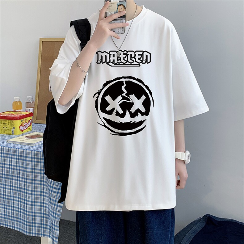 自拍港电商A088-DT8092-TP20100棉夏装宽松短袖T恤控35无差价,男装T恤,电商A088