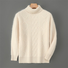 2025年秋季套头长袖青春流行高翻领，男装羊毛衫，宇灿羊绒