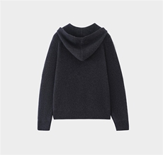 2025百搭时尚简约拉链帽衫羊绒衫，女装羊绒衫，巾兮羊绒