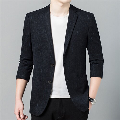 西服男秋季潮款休闲商务小西服上衣中年男士单西外套ASD2309-P180，男装西服，电商B212（原钱塘6029）