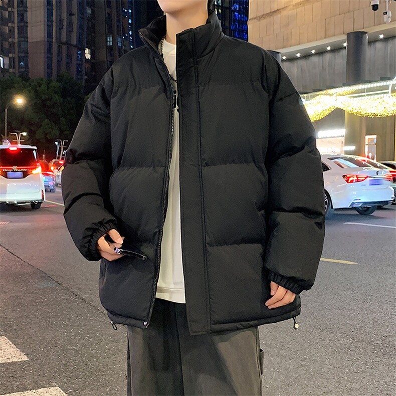 棉服棉袄秋冬新款棉衣外套纯色立领面包服保暖加厚A436-1266-P60,男装棉衣,电商A436