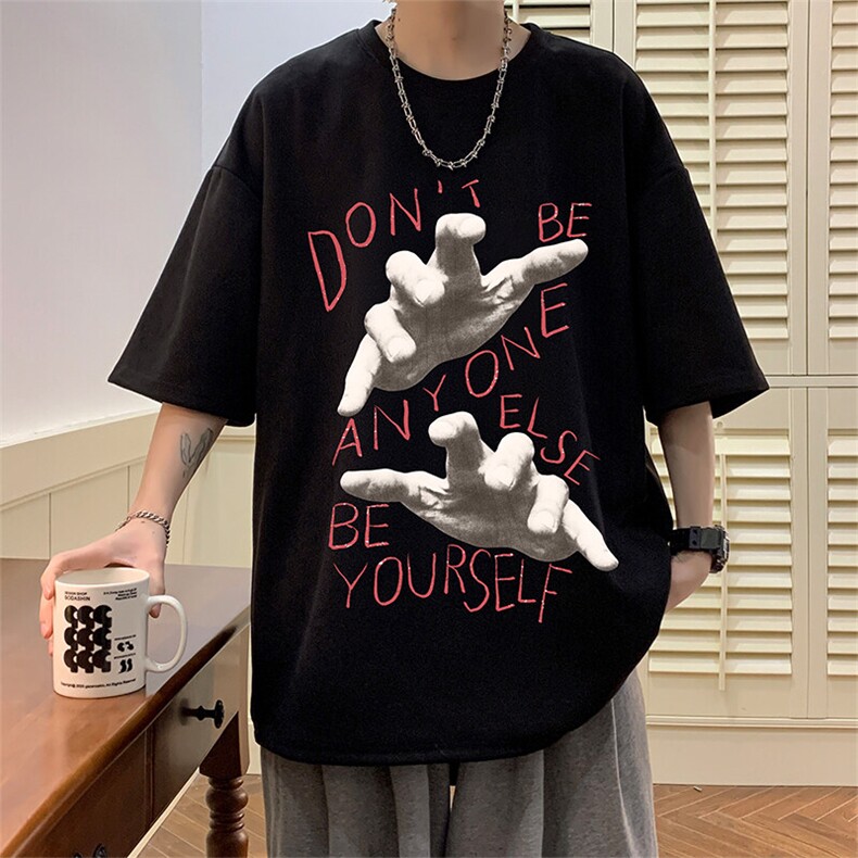 麂皮绒短袖t恤男大码半袖男 JD82452-P25图片