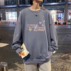 圆领卫衣男超大码胖子肥佬大号长袖t恤S6443-P28，男装卫衣，电商A040