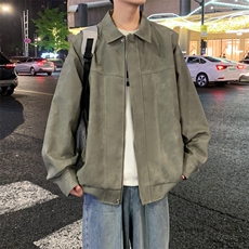 港风夜景痞帅男装外套美式短款工装皮衣夹克DSA157B-J232-特P83，男装夹克，电商A157B