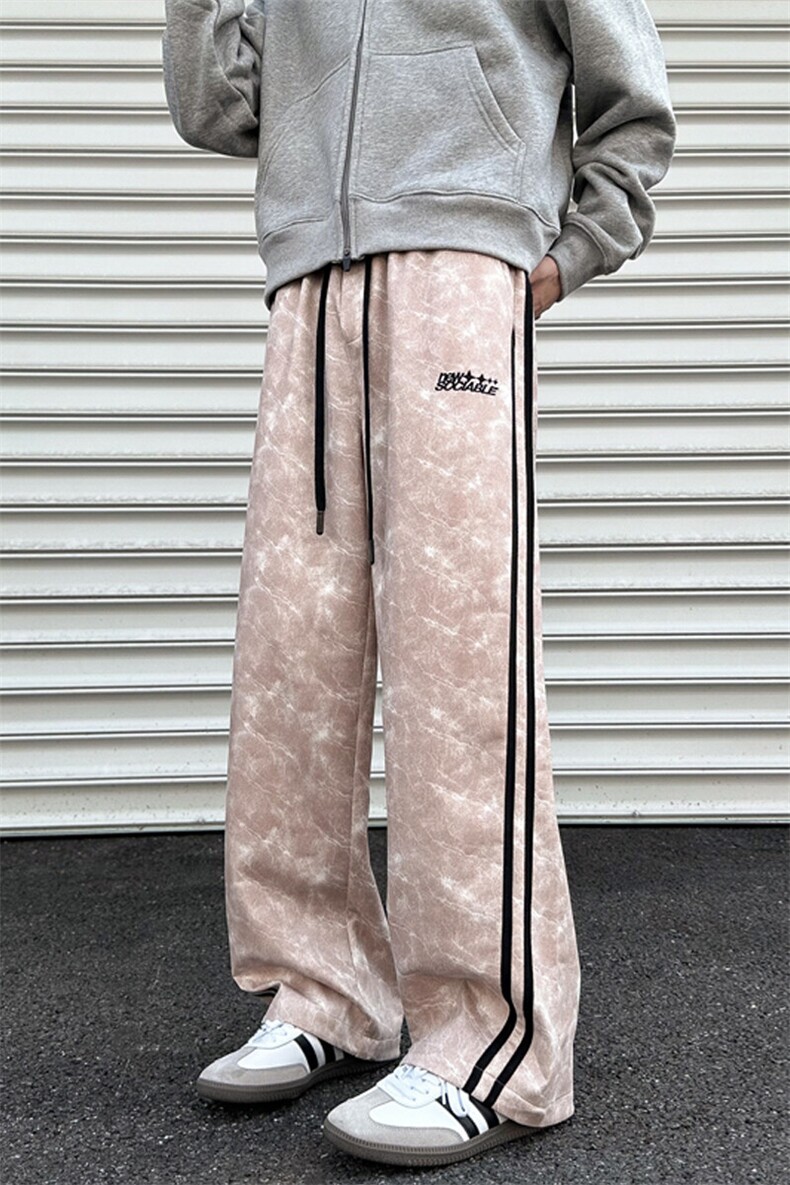 2025春季新款外景大码美式麂皮绒脏脏裤M-5XHK24762-P60,男装休闲裤,电商A022