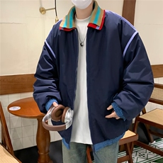 刺绣棒球服外套男秋冬美式复古学院风夹克棉服男，男装夹克，星座716-4
